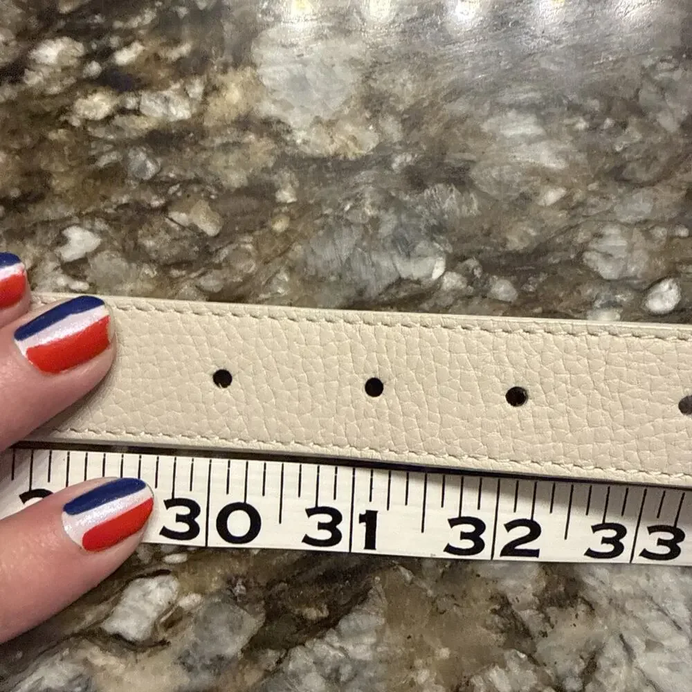 Women’s Talbots Genuine Leather Beige Belt Size 8 Small
